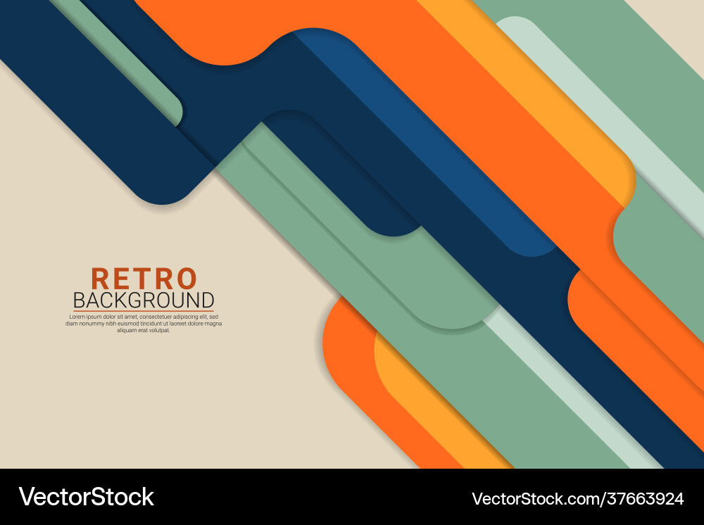 Diagonal colorful overlapped layer classic retro Diagonal colorful overlapped layer classic retro Vector Image