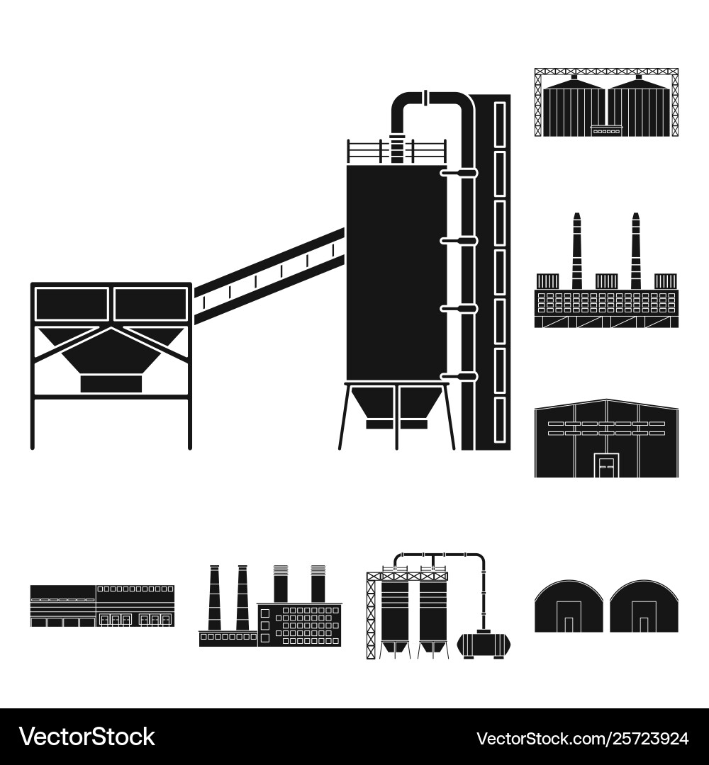 Isolated object architecture and technology Isolated object architecture and technology vector image