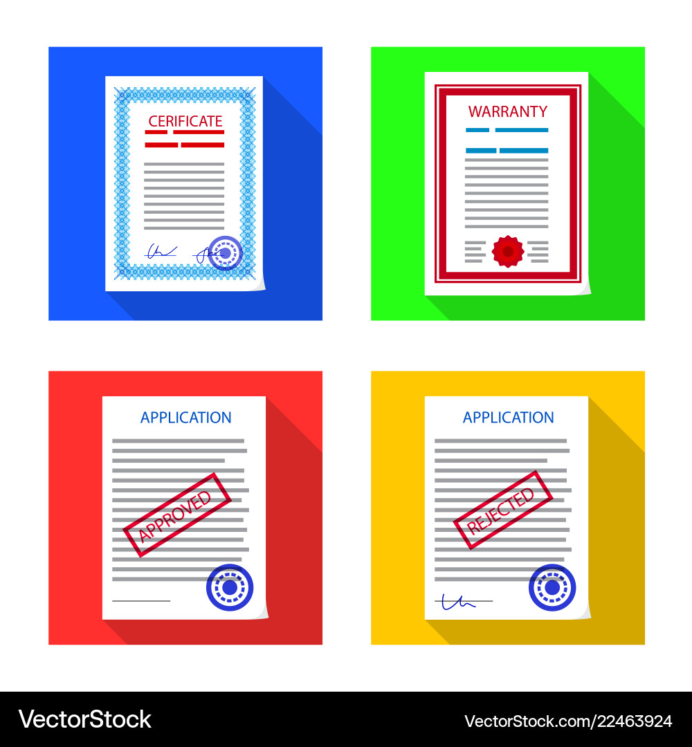 Isolated object of form and document symbol Vector Image