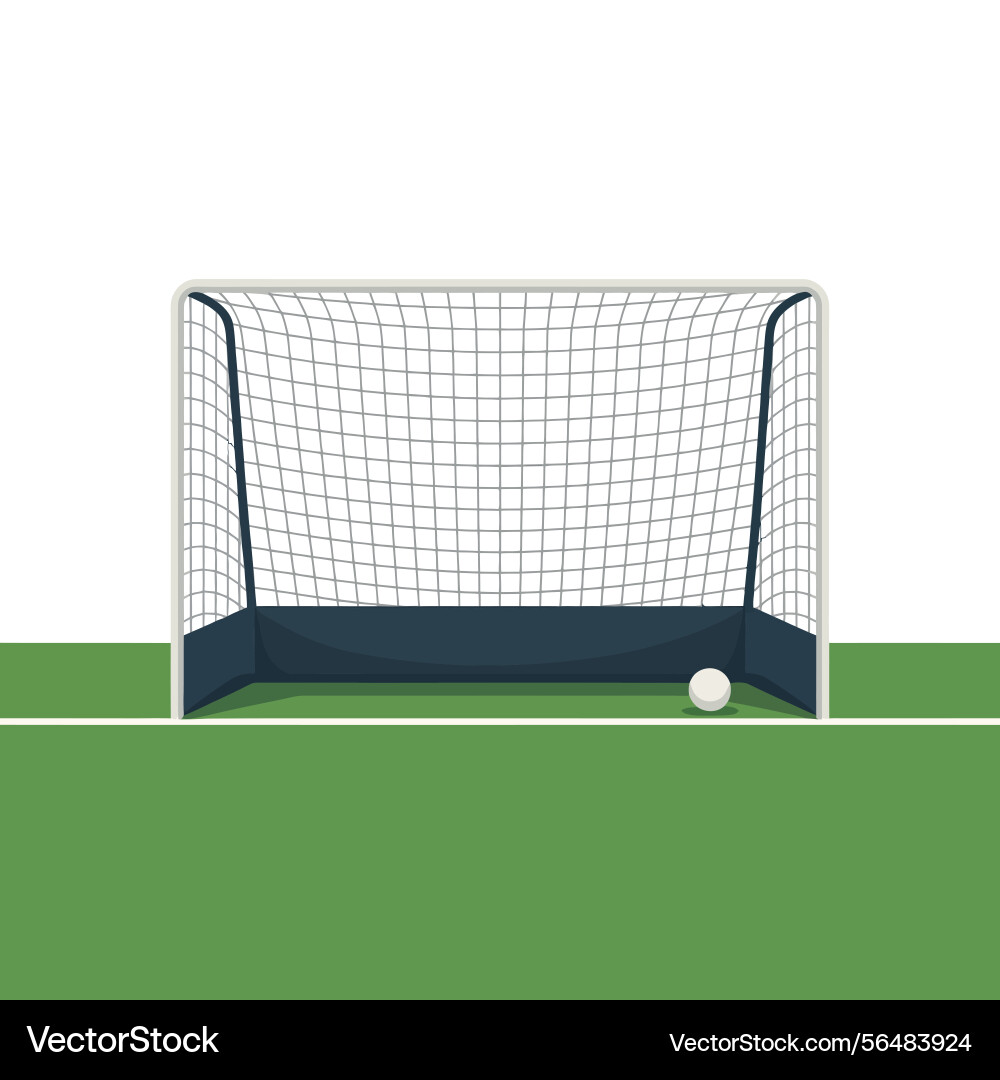 Minimal field hockey net design in format Vector Image