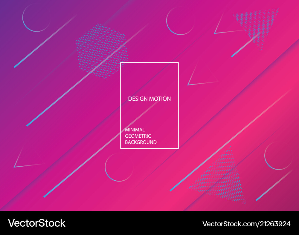 Minimal geometric background dynamic shapes vector image