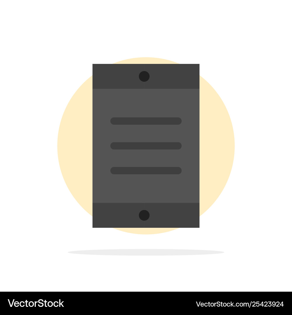 Mobile cell text abstract circle background flat Mobile cell text abstract circle background flat vector image