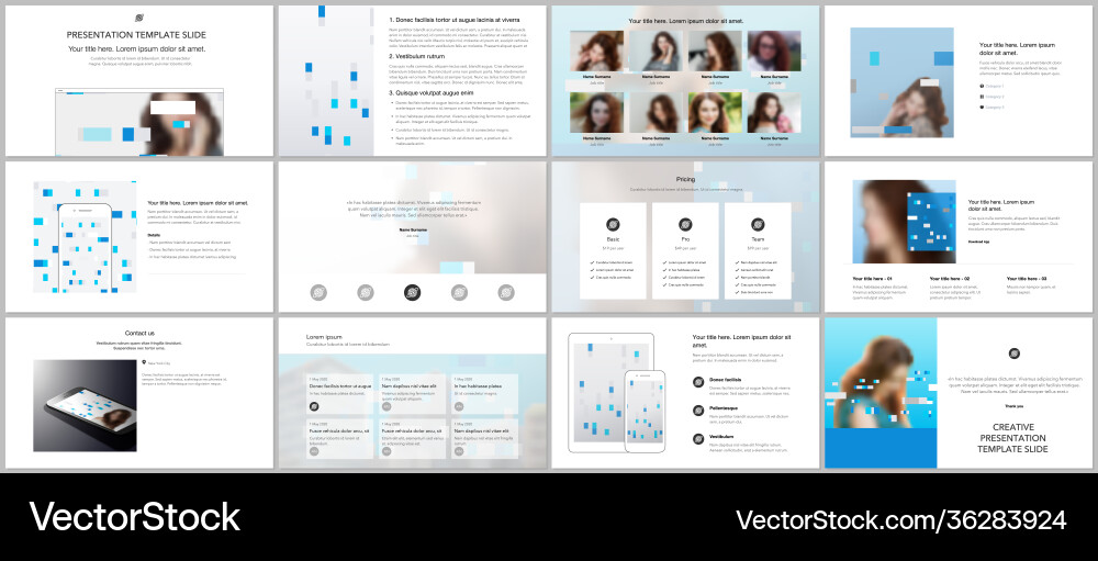 Presentation design templates multipurpose Presentation design templates multipurpose vector image