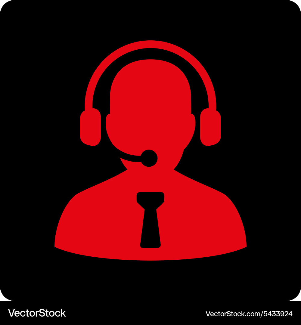 Reception operator icon Vector Image