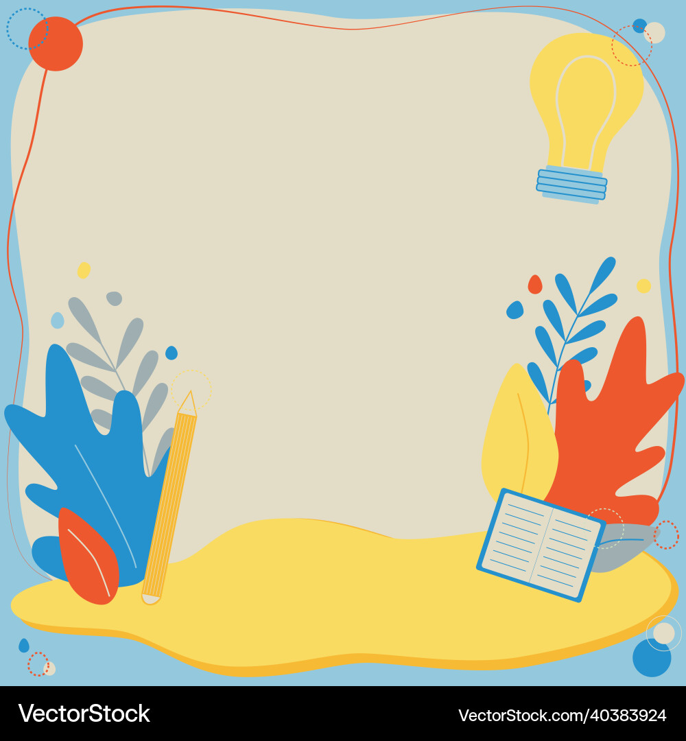 Text frame surrounded with assorted flowers Text frame surrounded with assorted flowers vector image