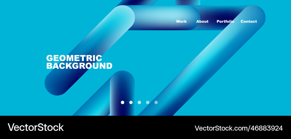 Trendy color overlapping lines abstract background Vector Image