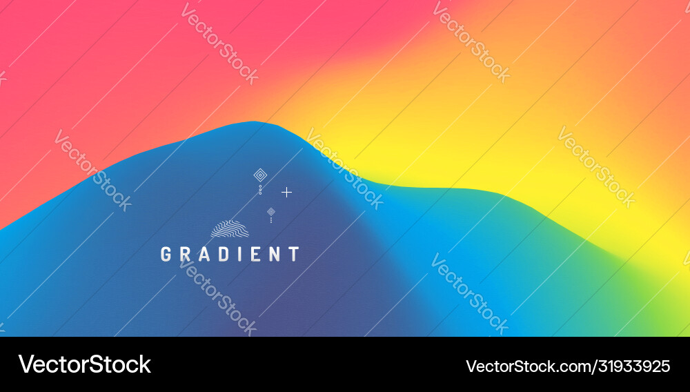 Abstract Blurred Gradient Background Vector Image