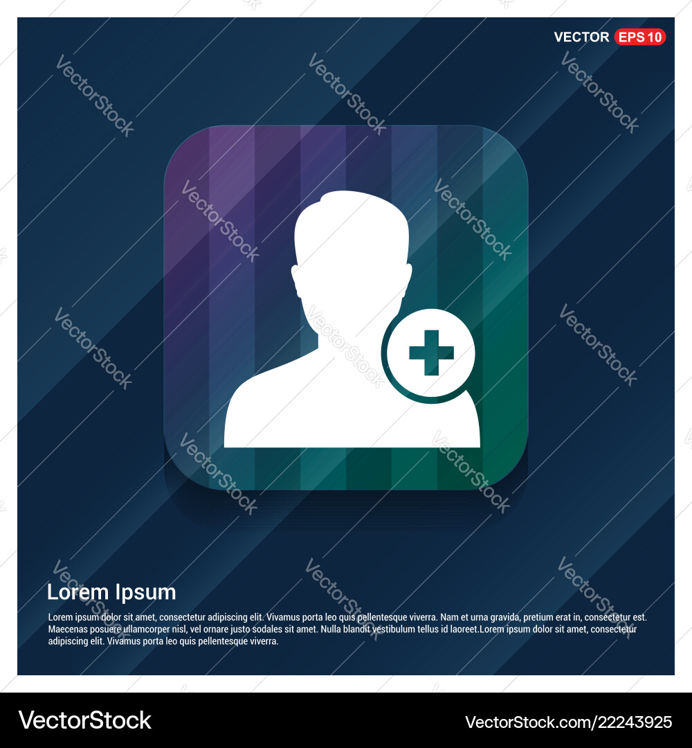 Add user icon Add user icon vector image
