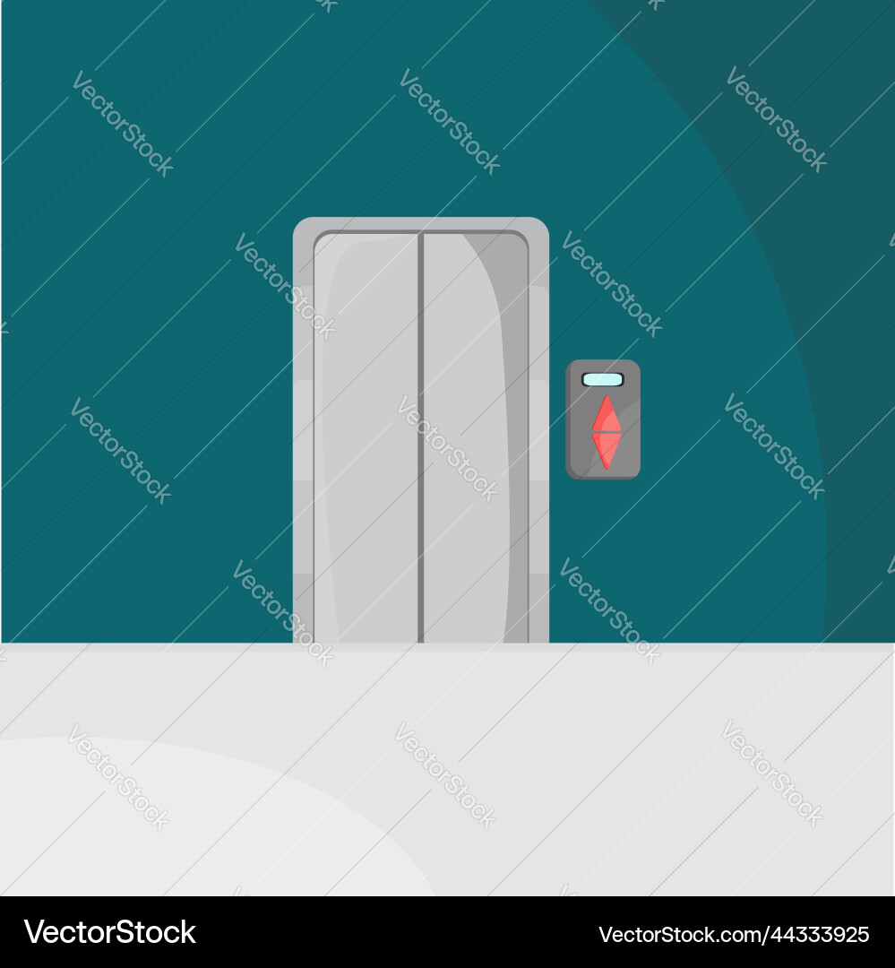 Building elevator on a white background Vector Image