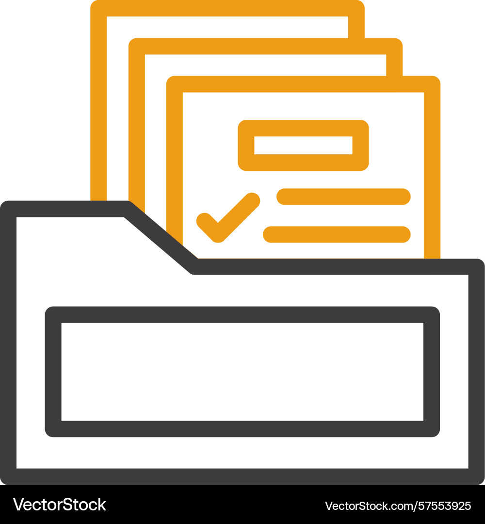 Documentation two color icon Vector Image