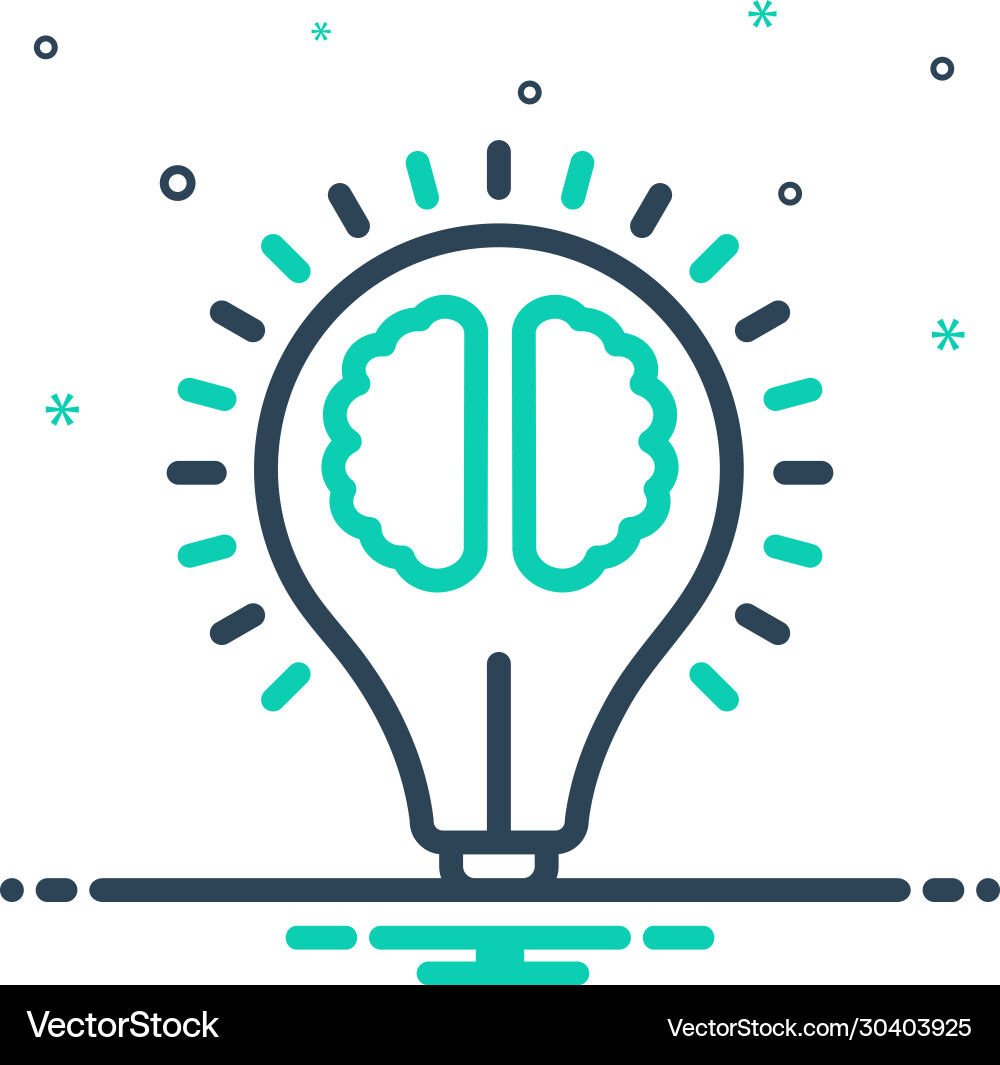 Lightbulb - Konzept der Intelligenz Vektorbild