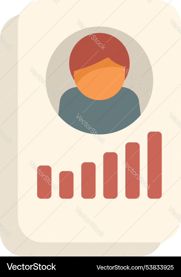 Manager planning strategy using data from employee Manager planning strategy using data from employee vector image