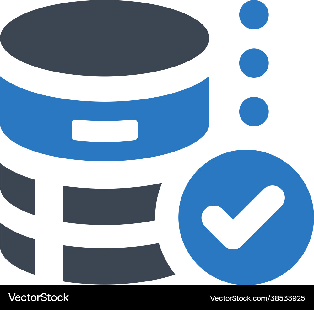 Safe database icon vector image
