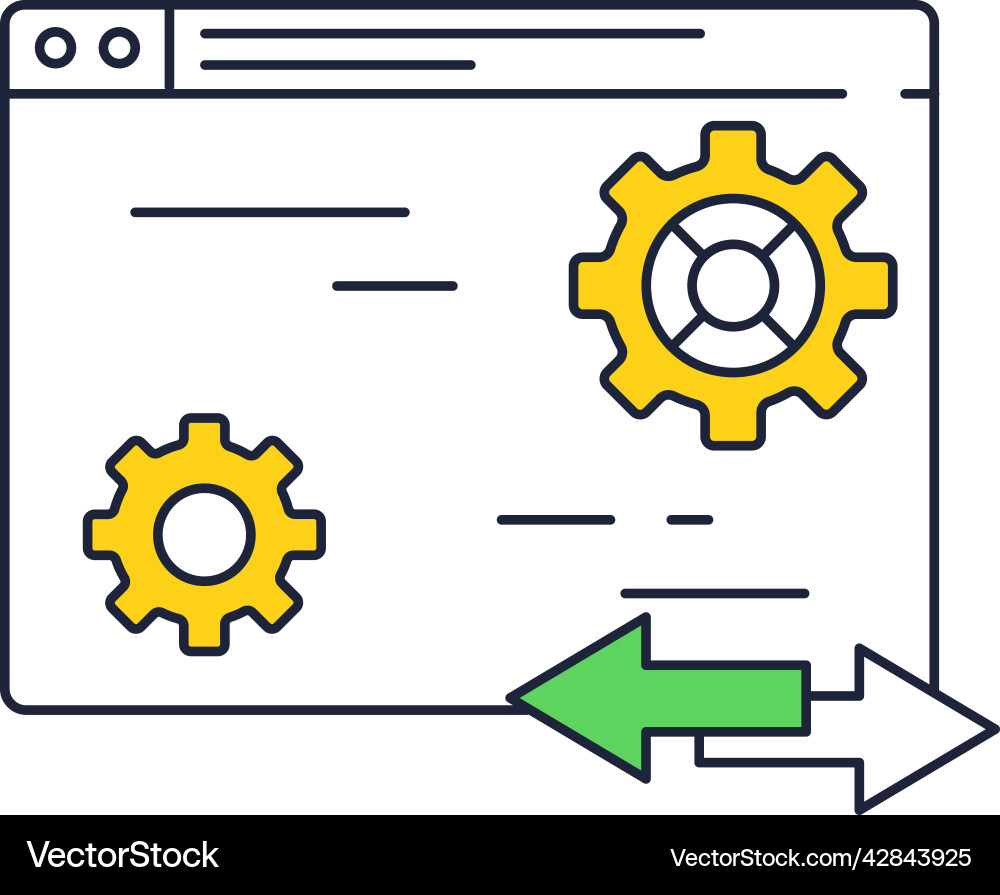 Website develop maintenance coding icon web Vector Image