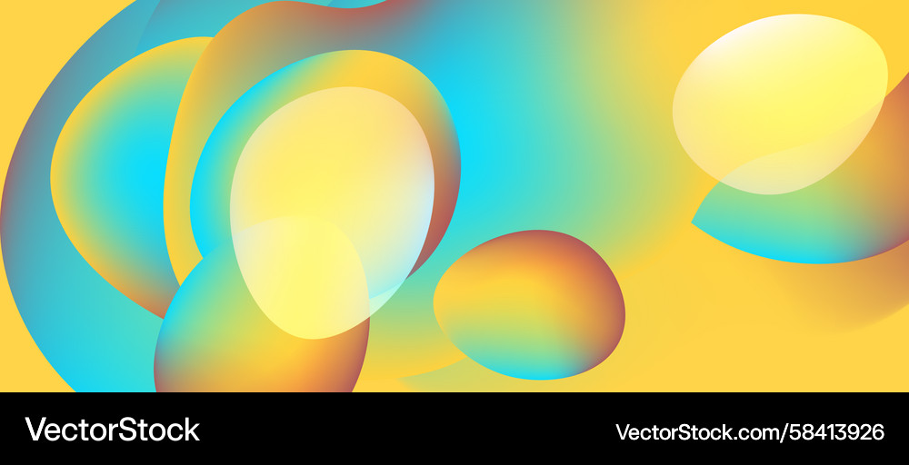Abstract colorful shapes overlap creating vibrant Abstract colorful shapes overlap creating vibrant Vector Image