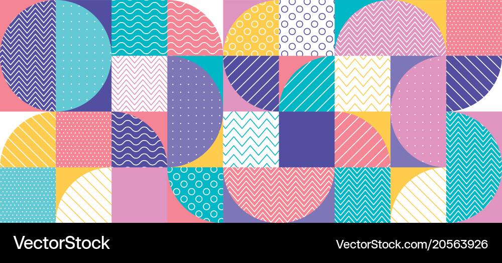Abstract multicolored geometric pattern Vector Image