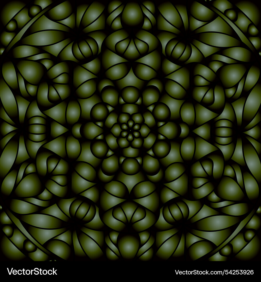 Abstract pattern of gradient shapes colorful vector image