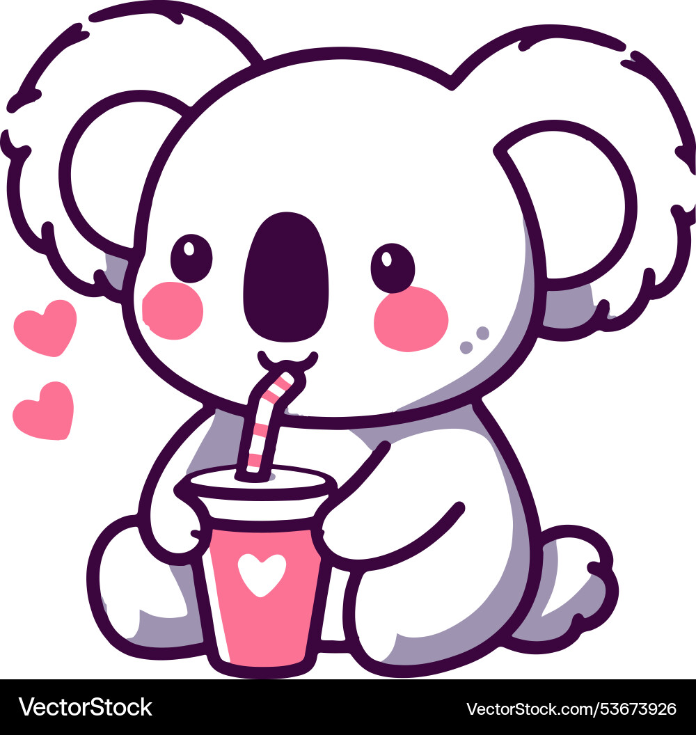 Cartoon koala sleeping Royalty Free Vector Image
