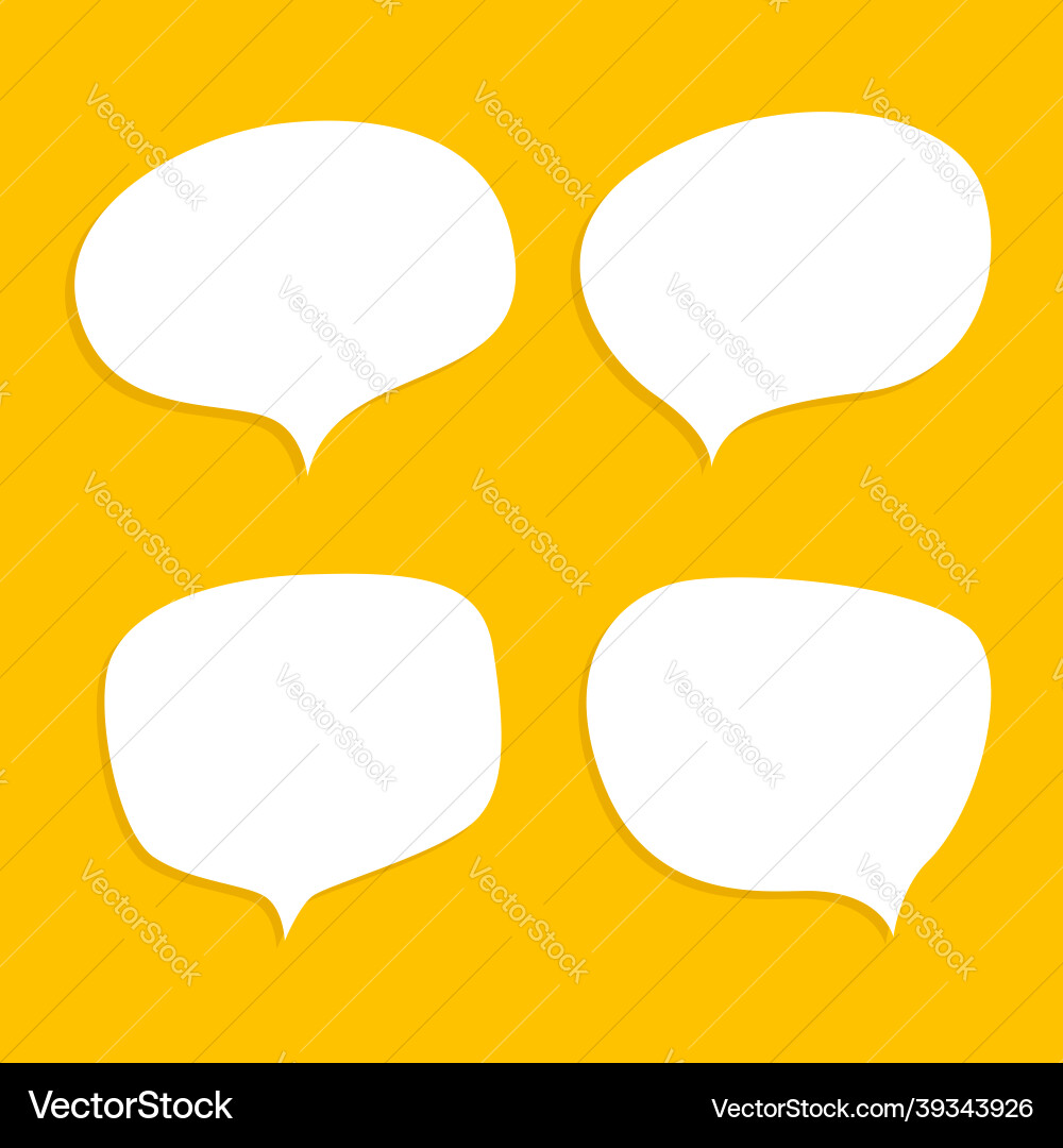 Collection of speech bubble templates Collection of speech bubble templates vector image