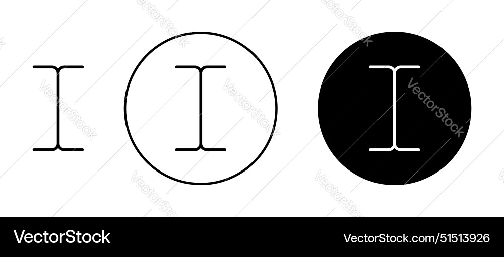 Cursor text icon Cursor text icon Vector Image