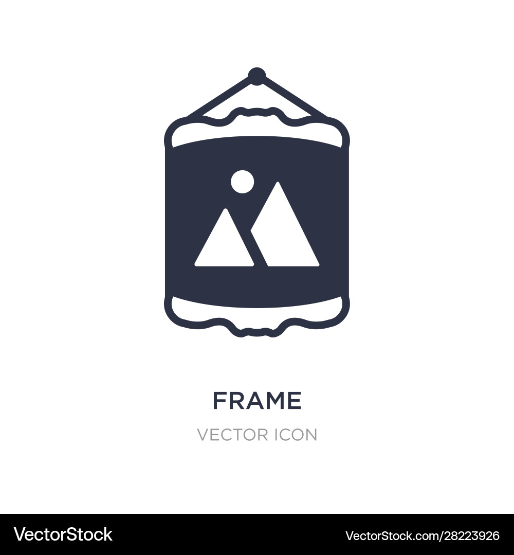 Frame icon on white background simple element Frame icon on white background simple element vector image