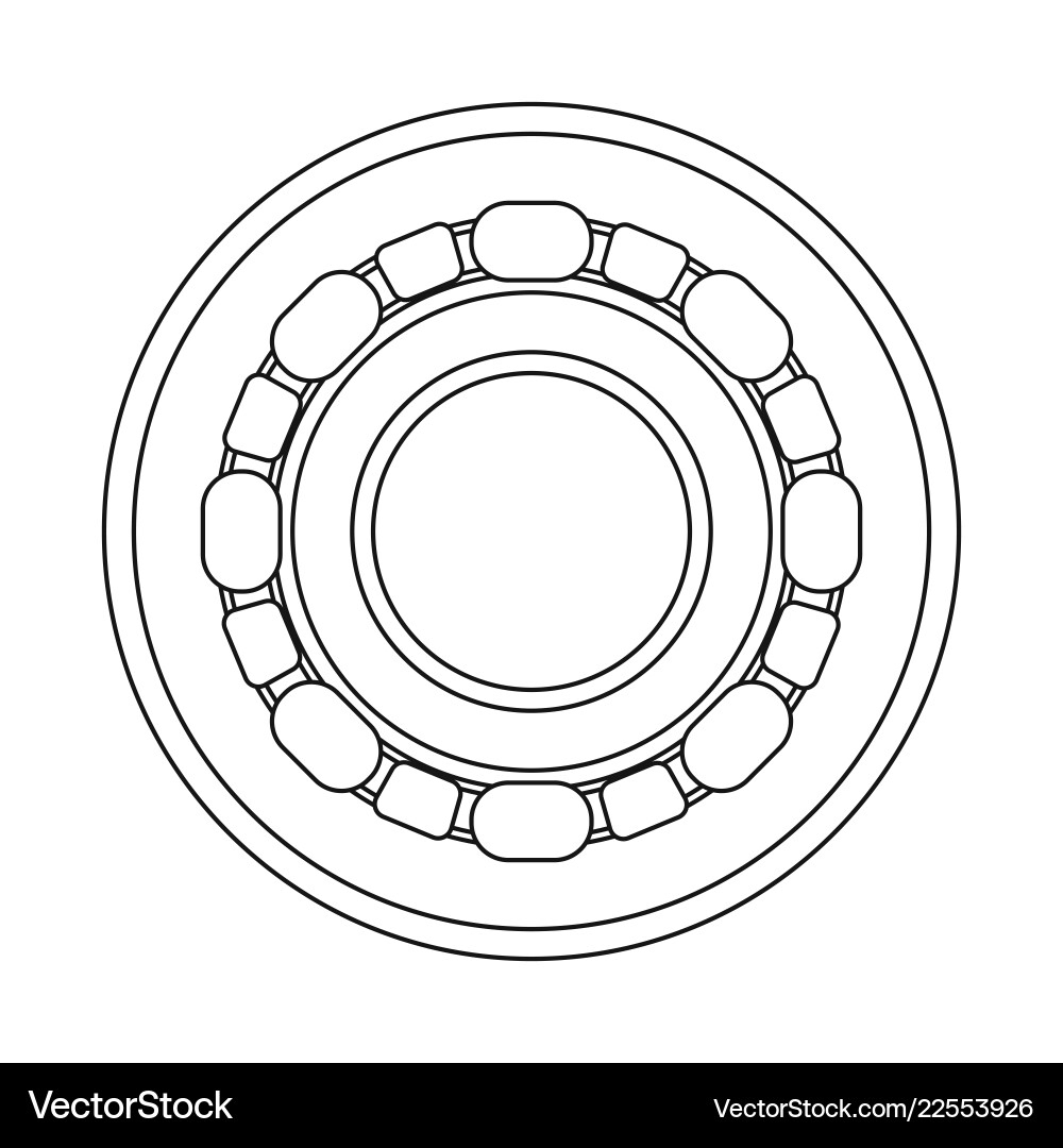 Isolated object of auto and part icon set Vector Image