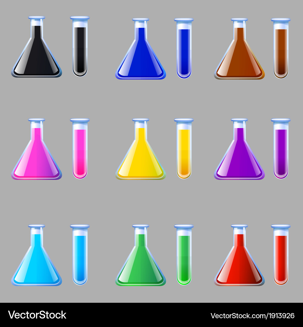 Laboratory flask vector image