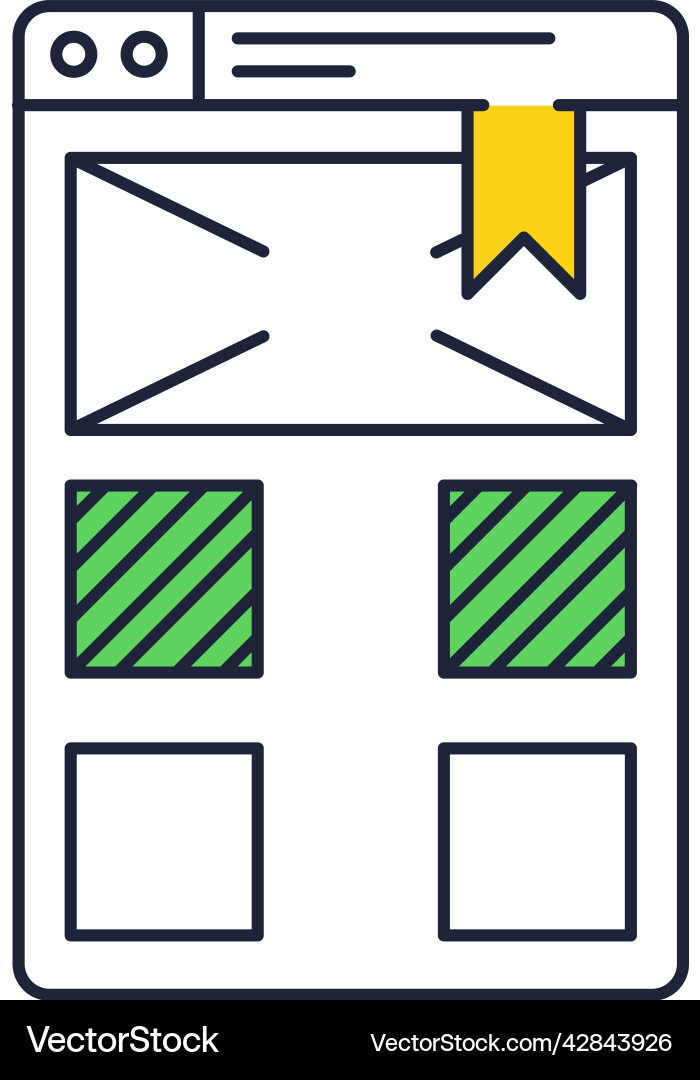 Mobile website software develop web design icon Vector Image