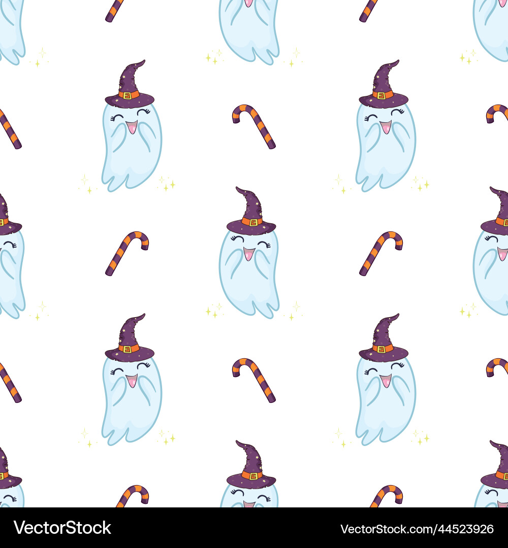 Pattern of ghosts colorful with different Pattern of ghosts colorful with different Vector Image