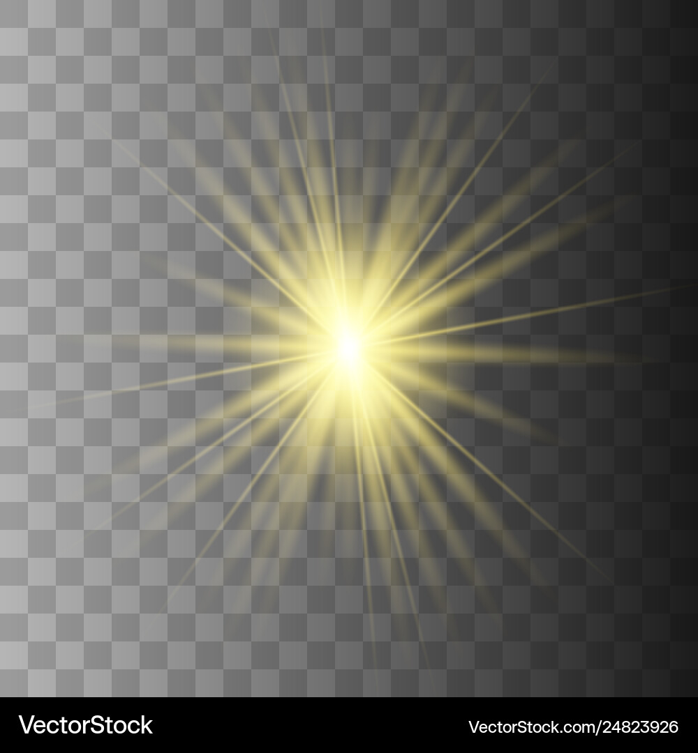 Star explodes on transparent background Star explodes on transparent background vector image