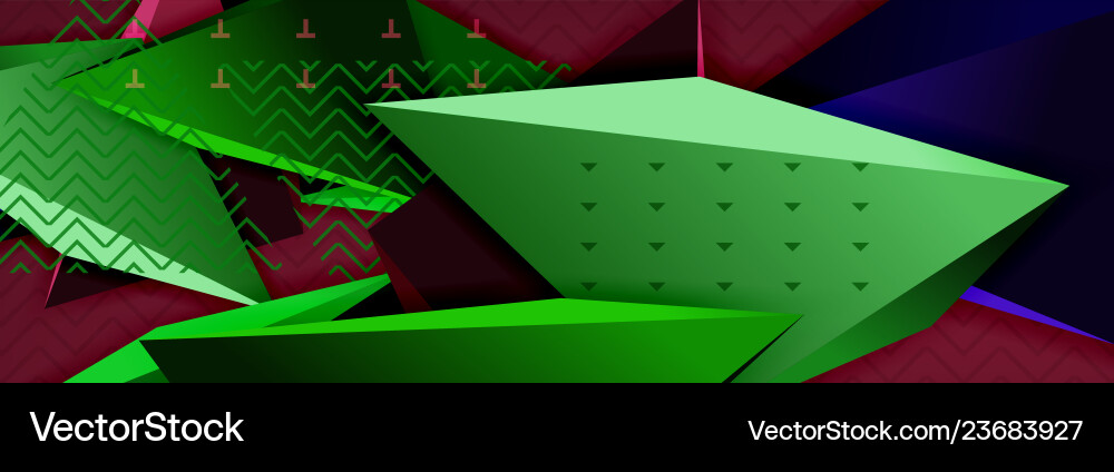 3d triangular minimal abstract background Vector Image