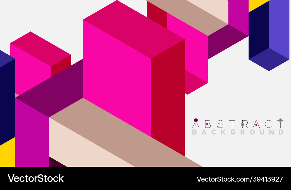 Abstract background 3d cubes cubic elements Abstract background 3d cubes cubic elements vector image