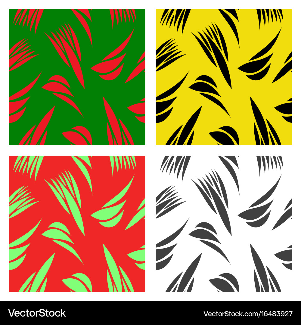 Assembly of patterns in striped style Vector Image