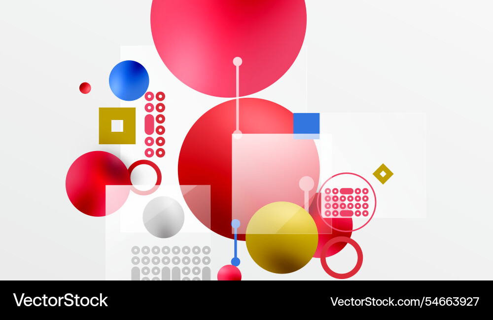 Circles and elements geometric abstract background Circles and elements geometric abstract background vector image