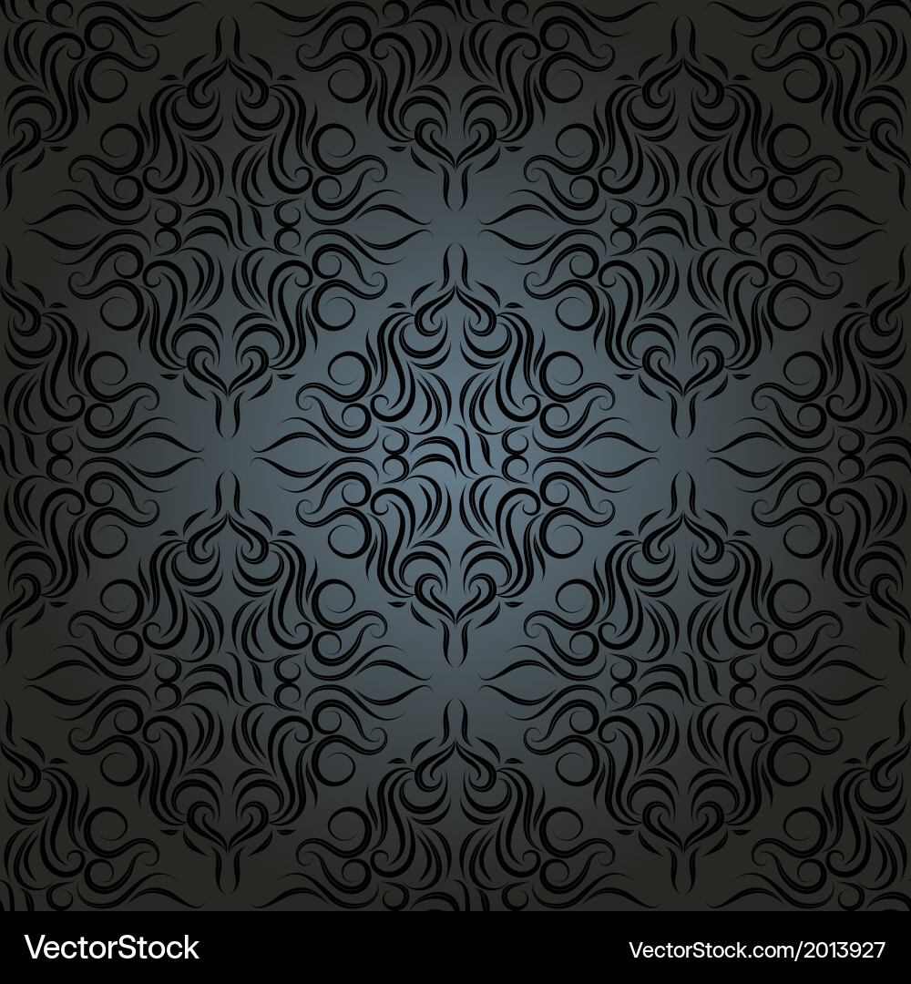Damask background vector image
