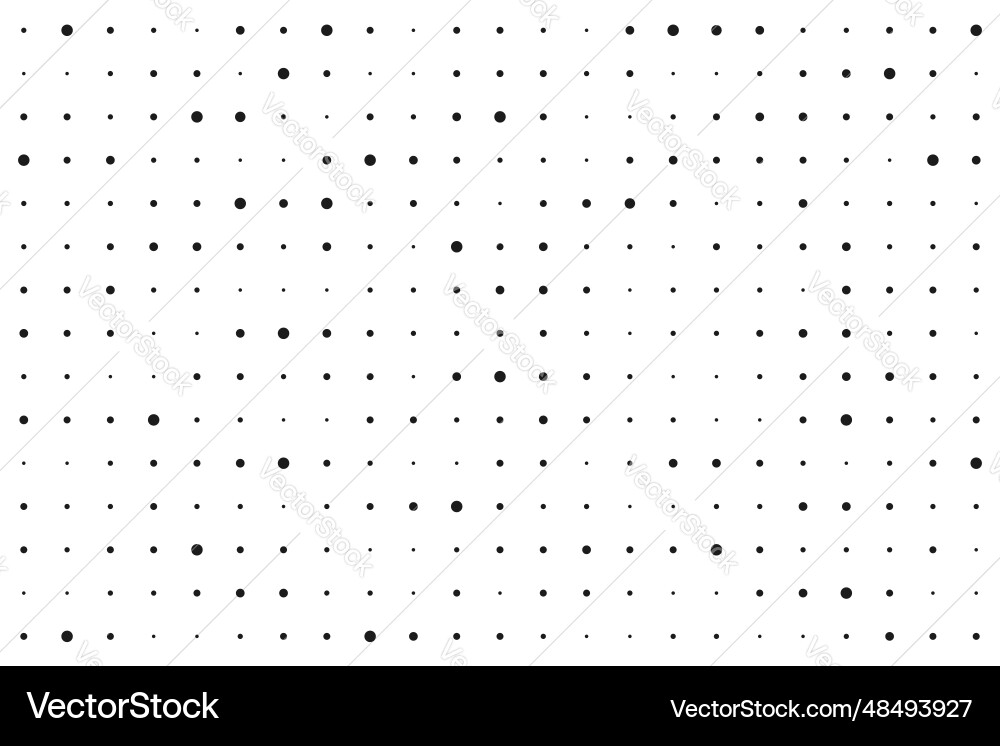 Dot grid halftone background different sized Dot grid halftone background different sized vector image