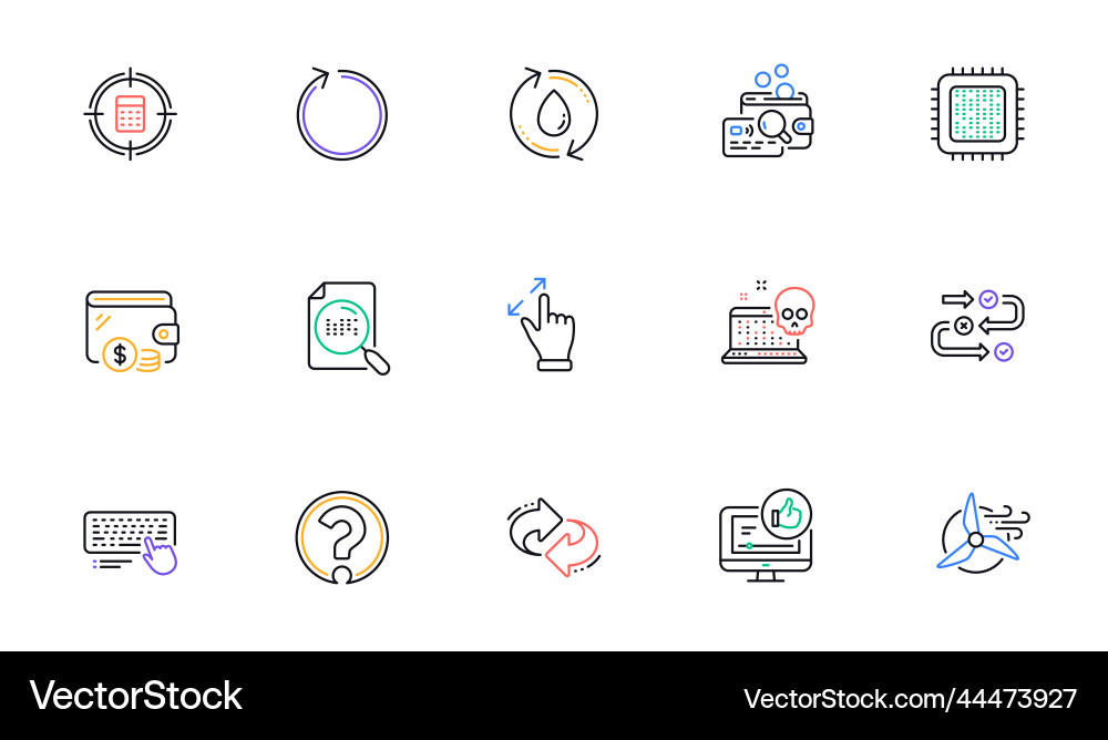 Like video survey progress and search file line Like video survey progress and search file line Vector Image