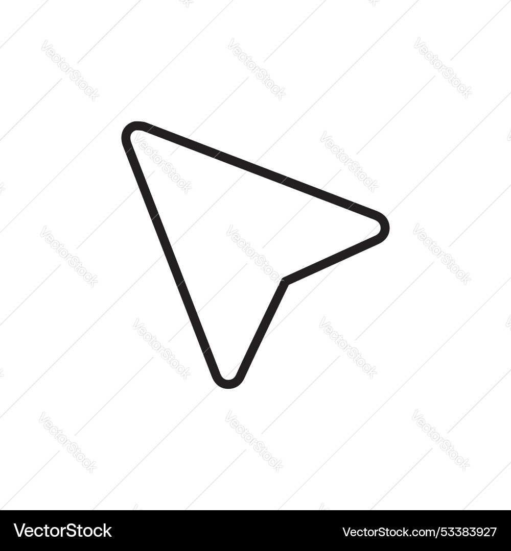 Navigation icon set compass tool arrow symbol gps Vector Image