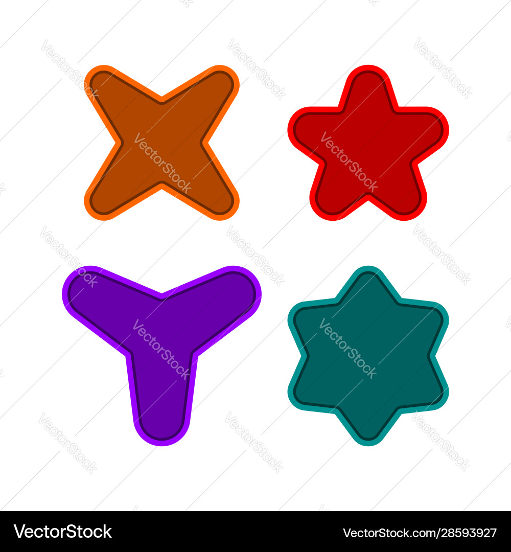 Rounded star shape element background design Rounded star shape element background design vector image