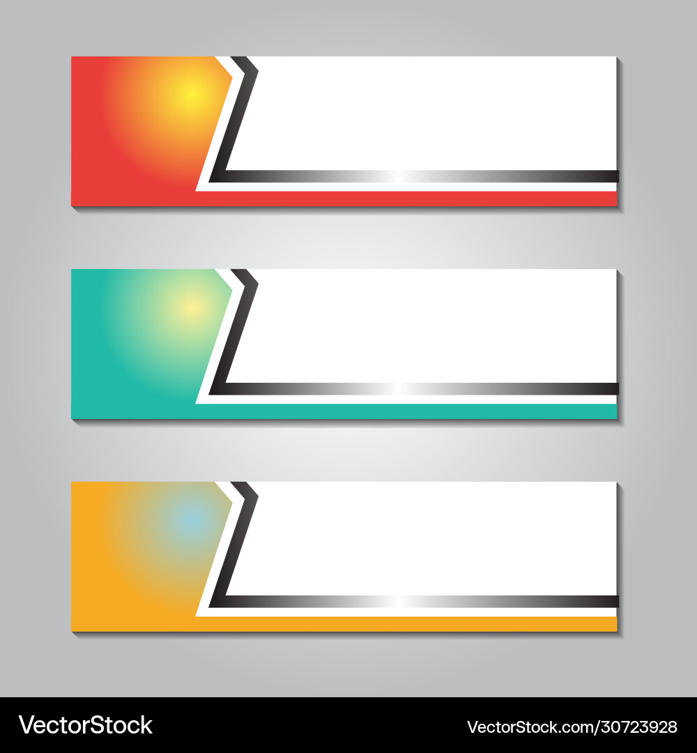 Abstract design web banner colorful gradient Abstract design web banner colorful gradient vector image