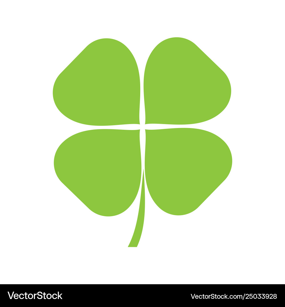 Clover icon on background for graphic and web Clover icon on background for graphic and web vector image