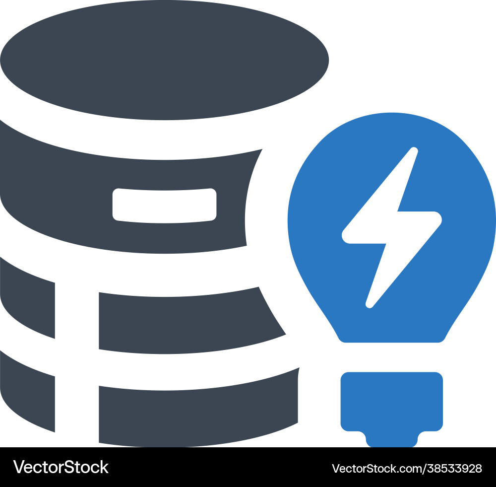 Database idea icon Vector Image