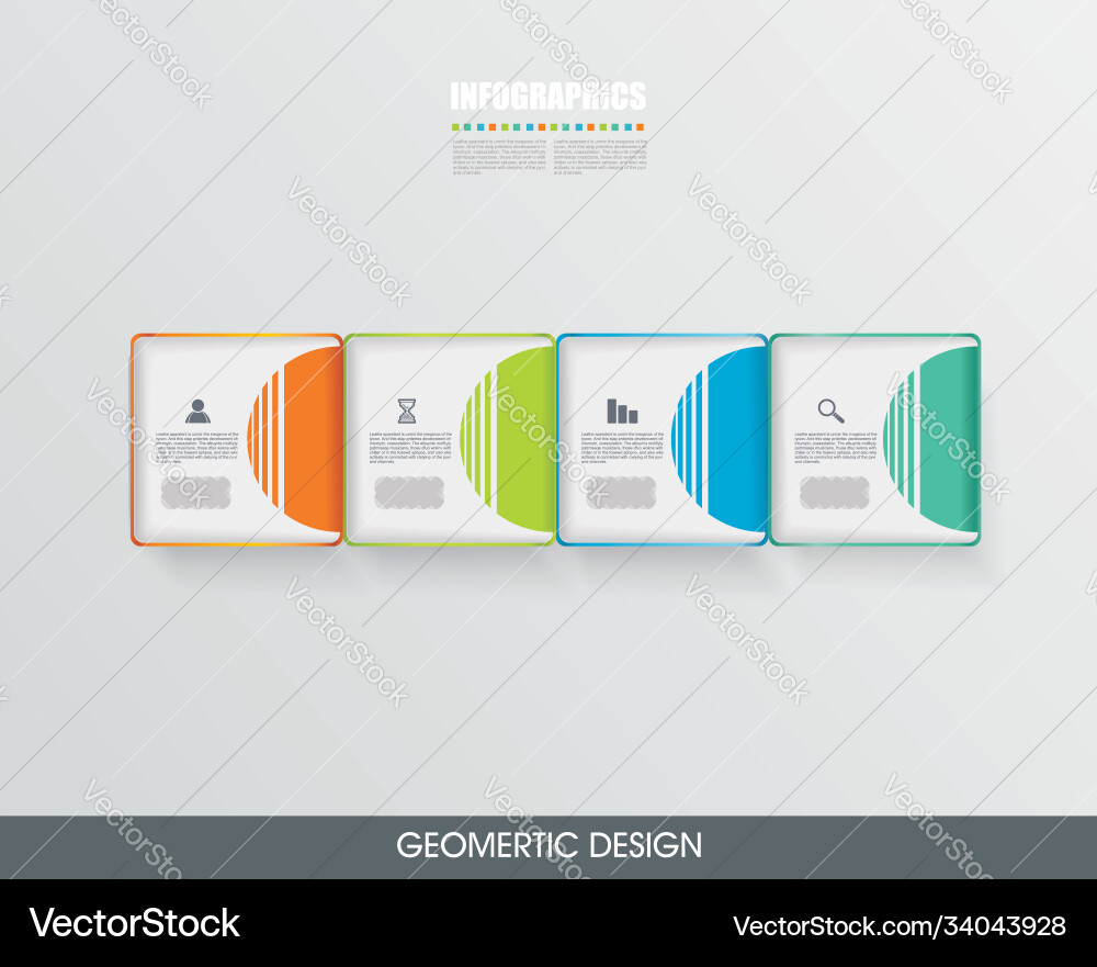 Minimal timeline or option line design Minimal timeline or option line design vector image