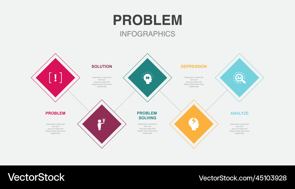 Problem Solving Infographic vector image