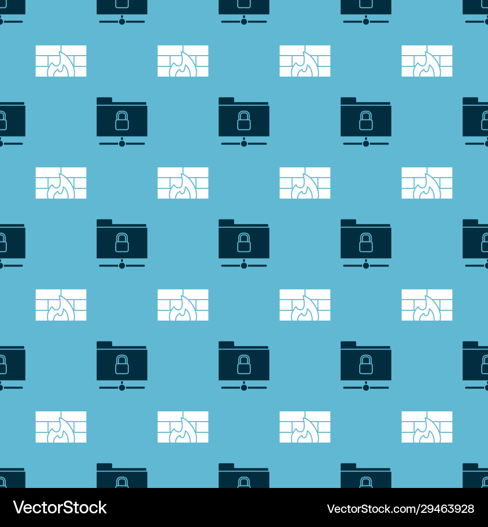 Set ftp folder and lock firewall security Vector Image