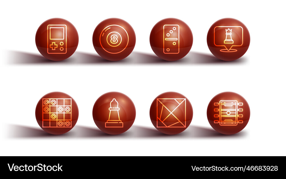 Set line tetris board game of checkers chess Set line tetris board game of checkers chess vector image