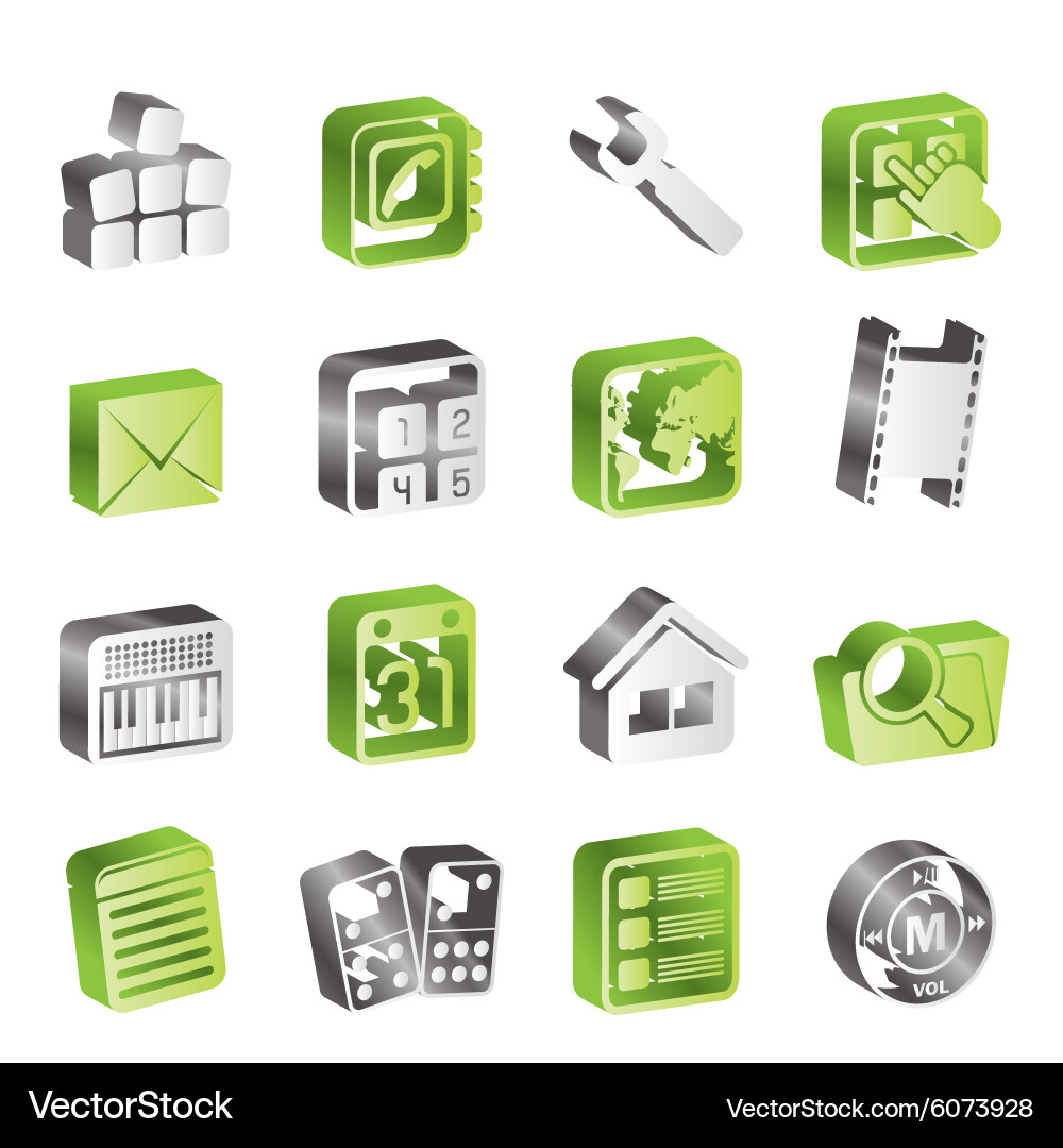 Simple mobile phone and computer icon vector image