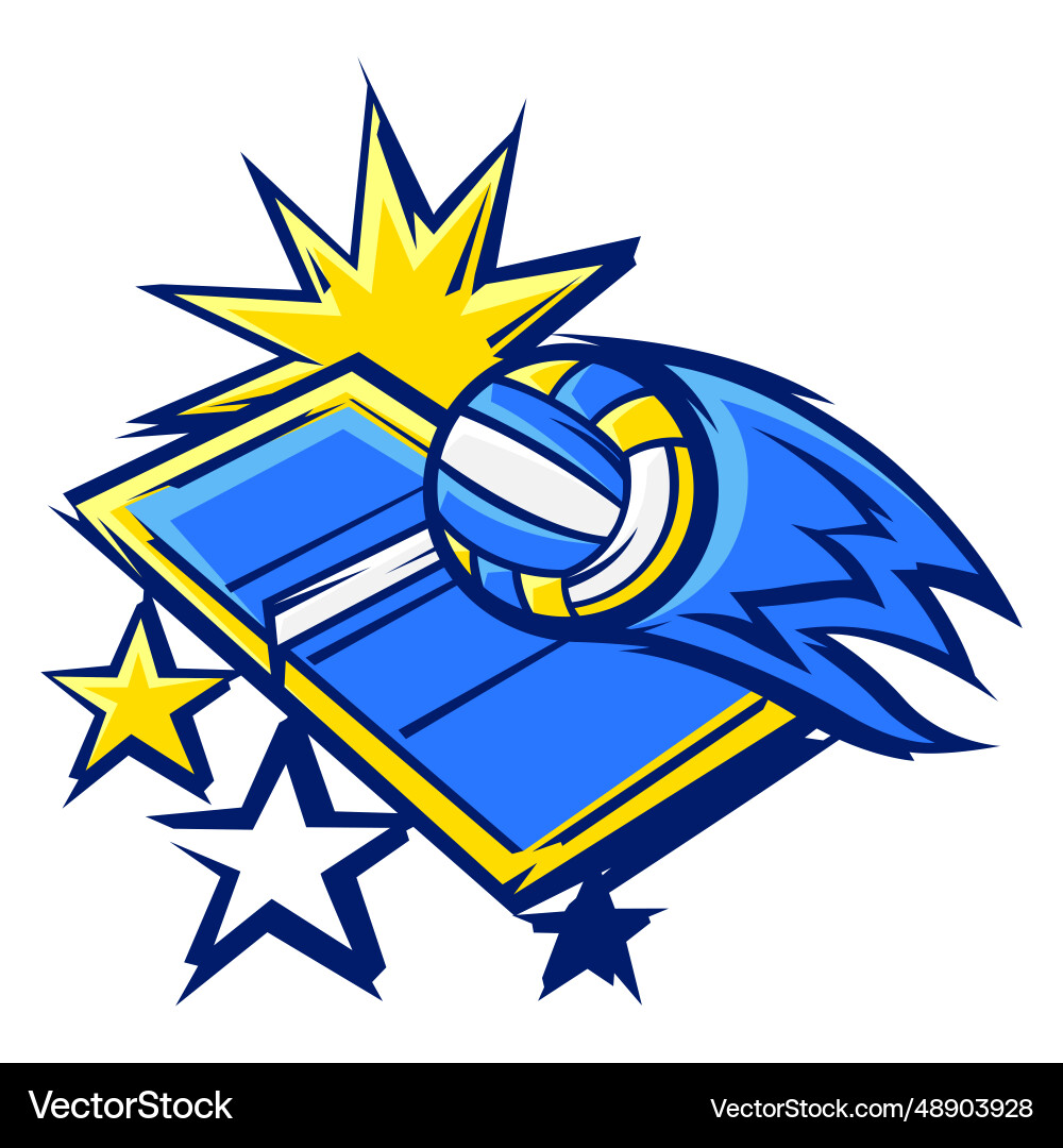 Volleyball Sport Icon Vector Image