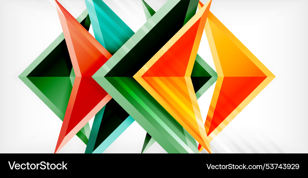 Arrows with 3d effect abstract background Vector Image