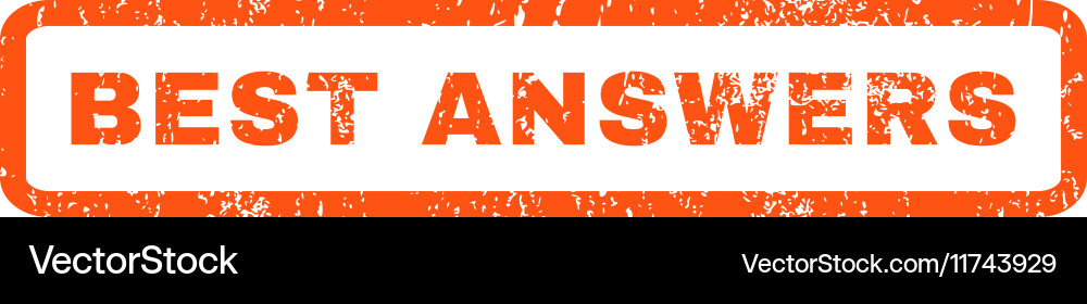 Best answers rubber stamp Royalty Free Vector Image